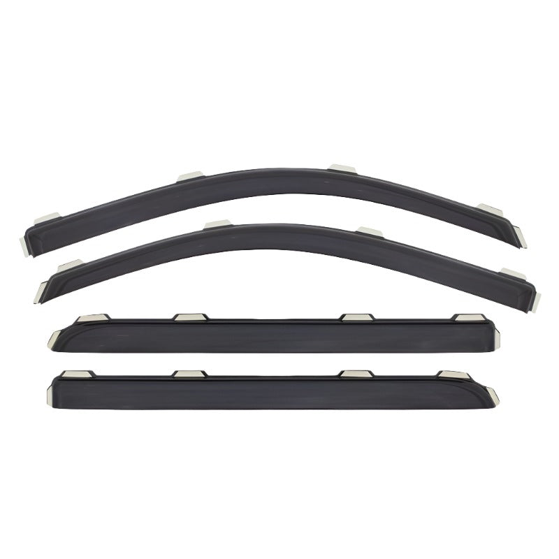 AVS 02-08 Dodge RAM 1500 Quad Cab Ventvisor In-Channel Front & Rear Window Deflectors 4pc - Smoke-AVS-AVS194623