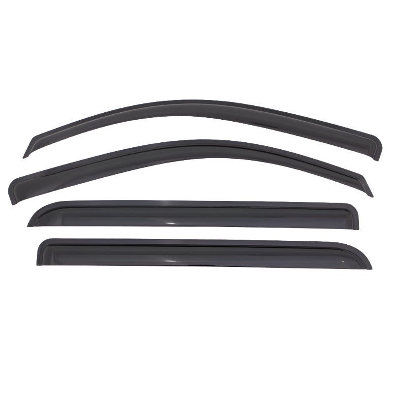 AVS 02-08 Dodge RAM 1500 Quad Cab Ventvisor Outside Mount Window Deflectors 4pc - Smoke-AVS-AVS94623