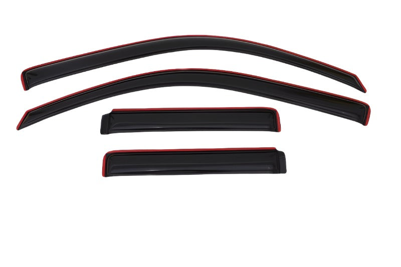 AVS 02-09 Chevy Trailblazer Ventvisor In-Channel Front & Rear Window Deflectors 4pc - Smoke-AVS-AVS194733