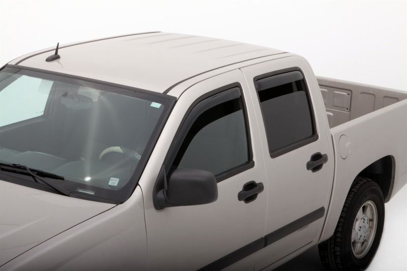 AVS 04-12 Chevy Colorado Crew Cab Ventvisor In-Channel Front & Rear Window Deflectors 4pc - Smoke-AVS-AVS194133