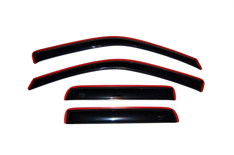 AVS 04-12 Chevy Colorado Crew Cab Ventvisor In-Channel Front & Rear Window Deflectors 4pc - Smoke-AVS-AVS194133