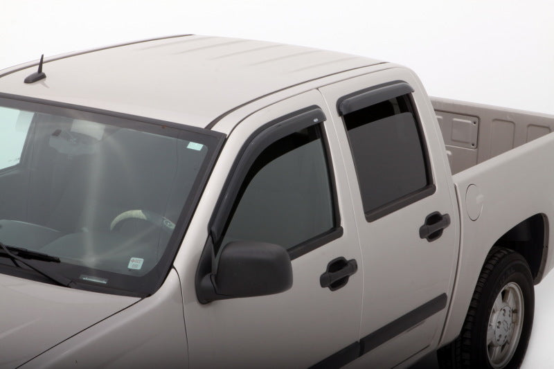 AVS 04-12 Chevy Colorado Crew Cab Ventvisor Outside Mount Window Deflectors 4pc - Smoke-AVS-AVS94133