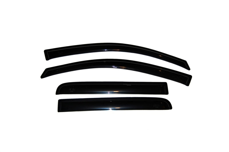 AVS 04-15 Nissan Titan Crew Cab Ventvisor Outside Mount Window Deflectors 4pc - Smoke-AVS-AVS94858