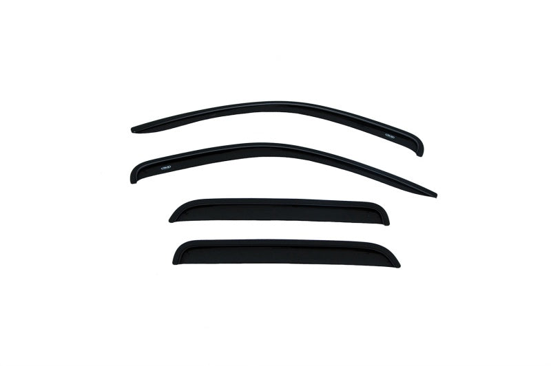 AVS 05-11 Dodge Dakota Quad Cab Ventvisor Outside Mount Window Deflectors 4pc - Smoke-AVS-AVS94656
