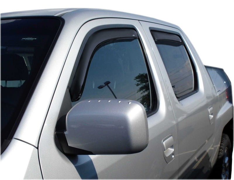 AVS 06-14 Honda Ridgeline Ventvisor In-Channel Front & Rear Window Deflectors 4pc - Smoke-AVS-AVS194832