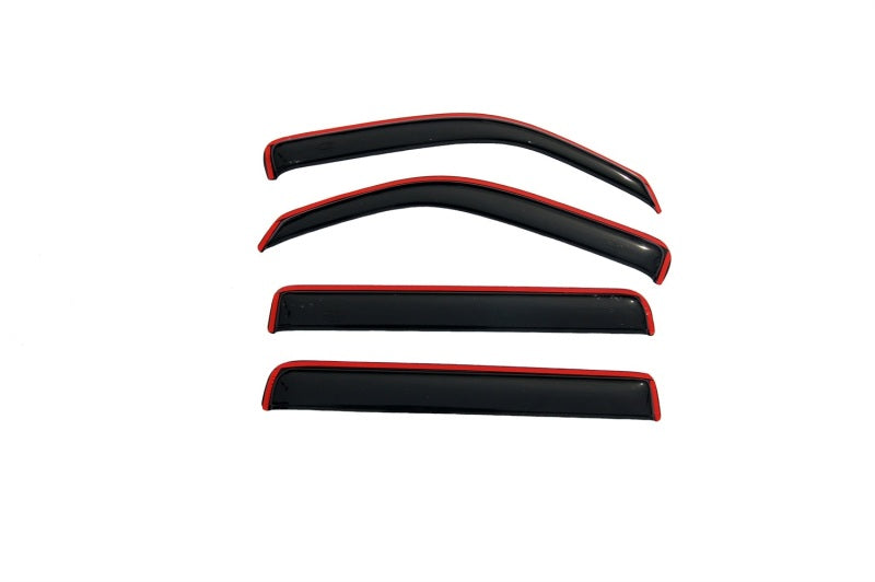 AVS 07-11 Dodge Nitro Ventvisor In-Channel Front & Rear Window Deflectors 4pc - Smoke-AVS-AVS194307