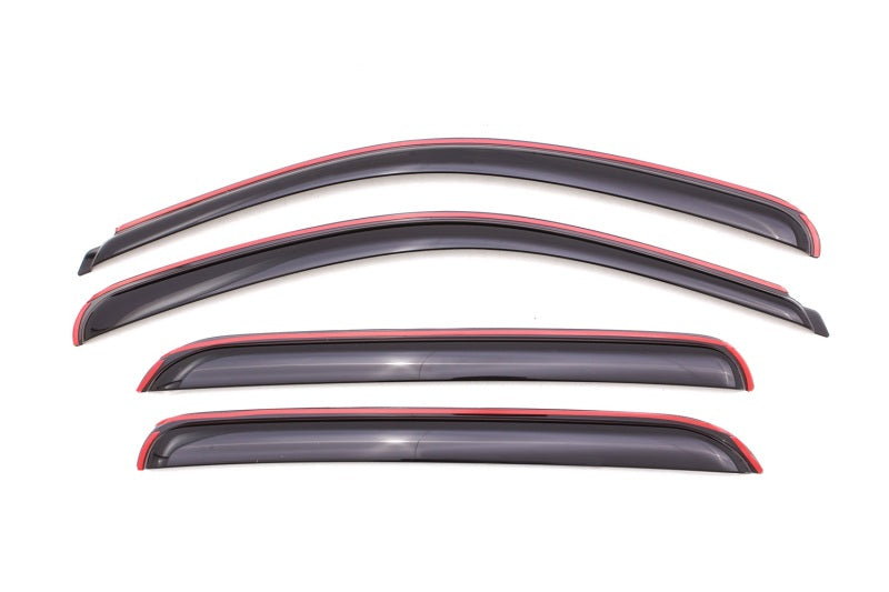 AVS 07-13 Chevy Avalanche Ventvisor In-Channel Front & Rear Window Deflectors 4pc - Smoke-AVS-AVS194515