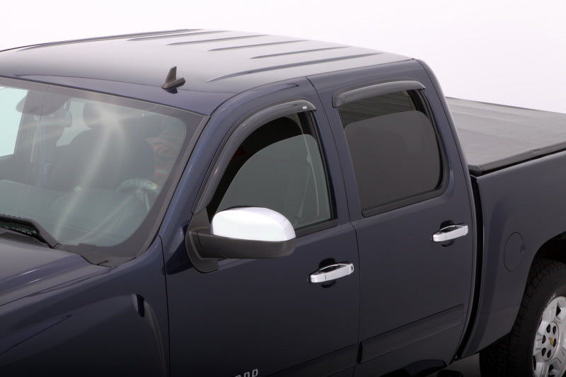 AVS 07-13 Chevy Avalanche Ventvisor Outside Mount Window Deflectors 4pc - Smoke-AVS-AVS94515