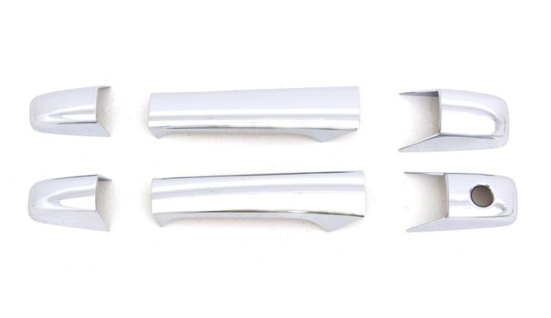 AVS 07-13 Chevy Silverado 1500 Door Handle Covers (2 Door) 4pc Set - Chrome-AVS-AVS685111