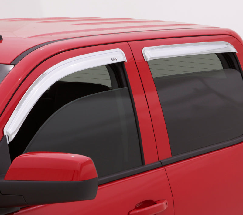 AVS 07-16 GMC Acadia Ventvisor Outside Mount Front & Rear Window Deflectors 4pc - Chrome-AVS-AVS684632