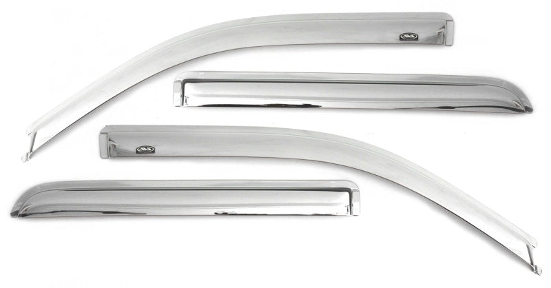 AVS 07-16 GMC Acadia Ventvisor Outside Mount Front & Rear Window Deflectors 4pc - Chrome-AVS-AVS684632