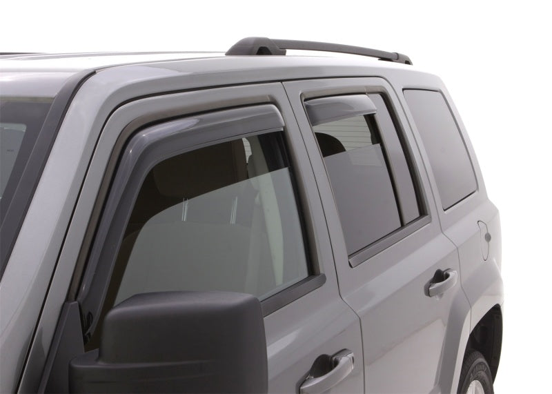 AVS 07-18 Jeep Patriot Ventvisor In-Channel Front & Rear Window Deflectors 4pc - Smoke-AVS-AVS194359