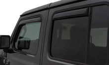 Load image into Gallery viewer, AVS 07-18 Jeep Wrangler Unlimited Ventvisor In-Channel Front &amp; Rear Window Deflectors 4pc - Smoke-AVS-AVS194249