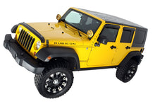 Load image into Gallery viewer, AVS 07-18 Jeep Wrangler Unlimited Ventvisor Outside Mount Window Deflectors 4pc - Smoke-AVS-AVS94249