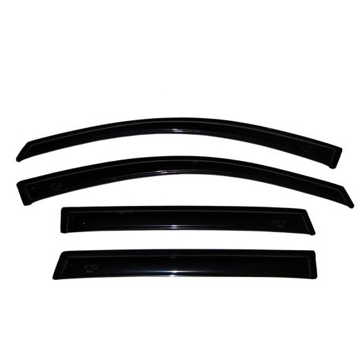 AVS 07-18 Jeep Wrangler Unlimited Ventvisor Outside Mount Window Deflectors 4pc - Smoke-AVS-AVS94249