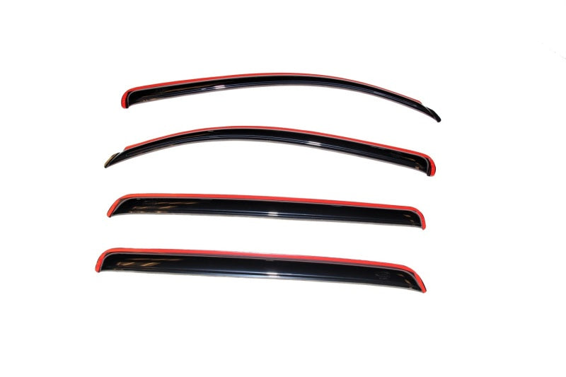 AVS 07-18 Toyota Tundra Crewmax Ventvisor In-Channel Front & Rear Window Deflectors 4pc - Smoke-AVS-AVS194309