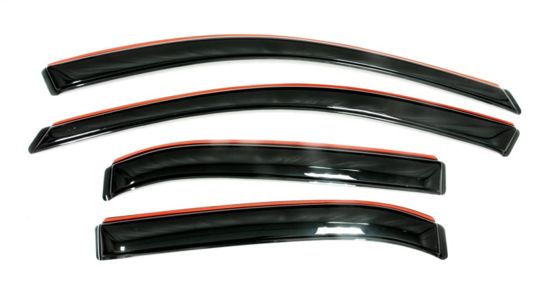 AVS 08-13 Toyota Highlander Ventvisor In-Channel Front & Rear Window Deflectors 4pc - Smoke-AVS-AVS194063