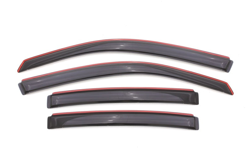 AVS 08-14 Dodge Avenger Ventvisor In-Channel Front & Rear Window Deflectors 4pc - Smoke-AVS-AVS194065