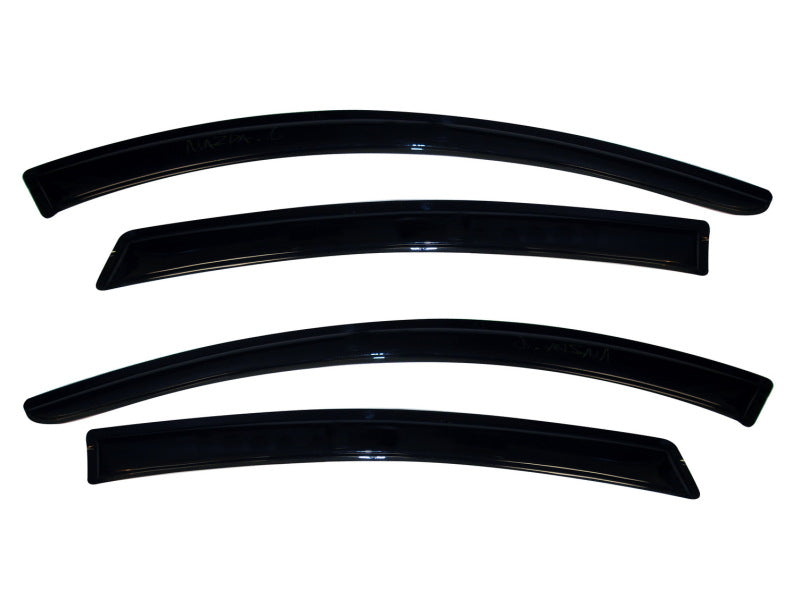 AVS 09-13 Mazda 6 Ventvisor Outside Mount Window Deflectors 4pc - Smoke-AVS-AVS94287