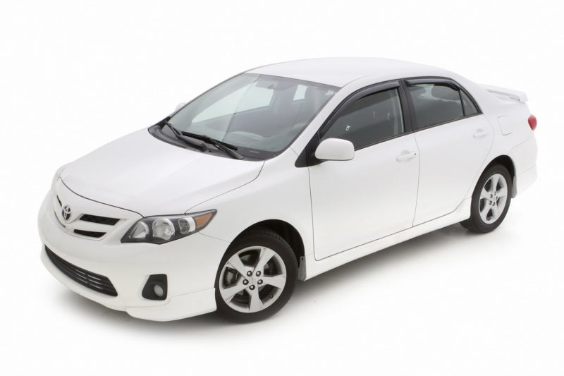 AVS 09-13 Toyota Corolla Ventvisor In-Channel Front & Rear Window Deflectors 4pc - Smoke-AVS-AVS194073