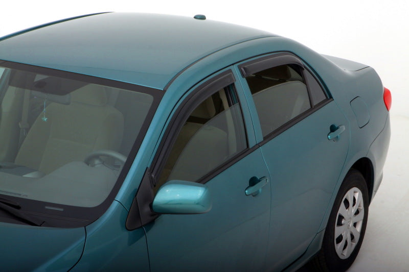 AVS 09-13 Toyota Corolla Ventvisor Outside Mount Window Deflectors 4pc - Smoke-AVS-AVS94073