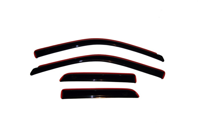 AVS 09-18 Dodge RAM 1500 Quad Cab Ventvisor In-Channel Front & Rear Window Deflectors 4pc - Smoke-AVS-AVS194101