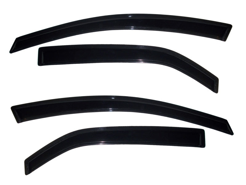 AVS 10-12 Kia Forte Ventvisor Outside Mount Window Deflectors 4pc - Smoke-AVS-AVS94688