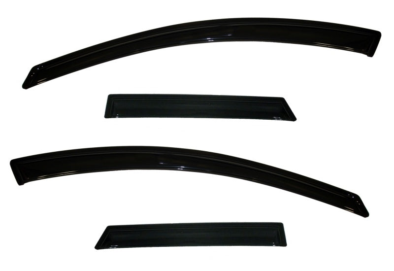 AVS 10-13 Mazda 3 (5 Door Sport) Ventvisor Outside Mount Window Deflectors 4pc - Smoke-AVS-AVS94325