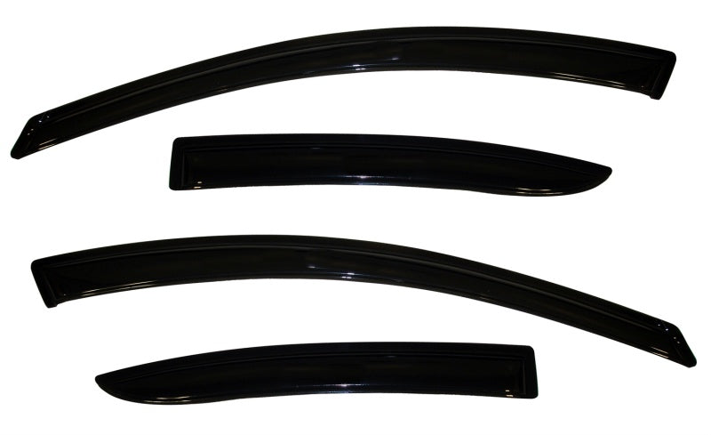 AVS 10-13 Mazda 3 Ventvisor Outside Mount Window Deflectors 4pc - Smoke-AVS-AVS94257