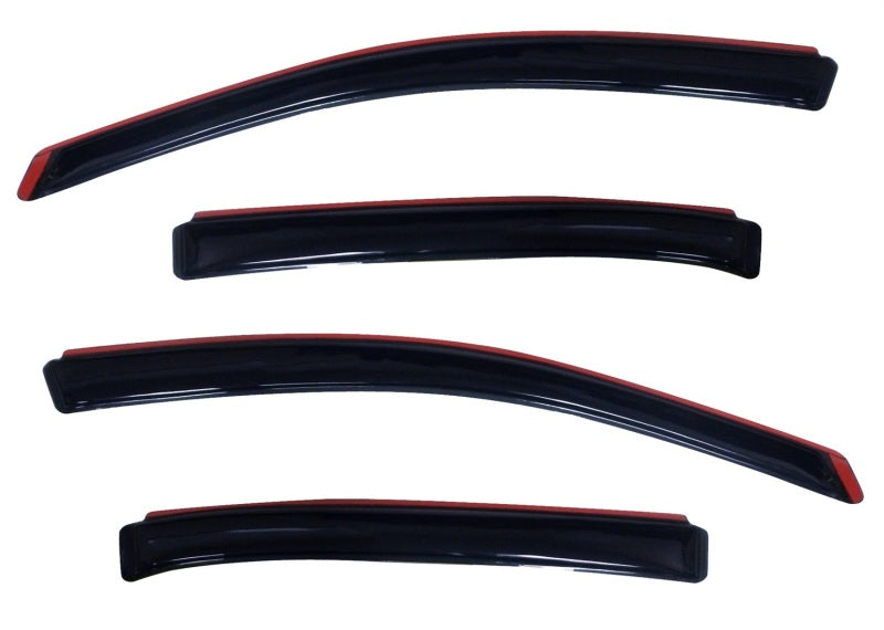 AVS 10-18 Ford Taurus Ventvisor In-Channel Front & Rear Window Deflectors 4pc - Smoke-AVS-AVS194194