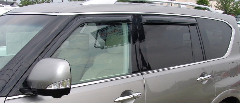 AVS 11-13 Infiniti QX56 Ventvisor Outside Mount Window Deflectors 4pc - Smoke-AVS-AVS94437