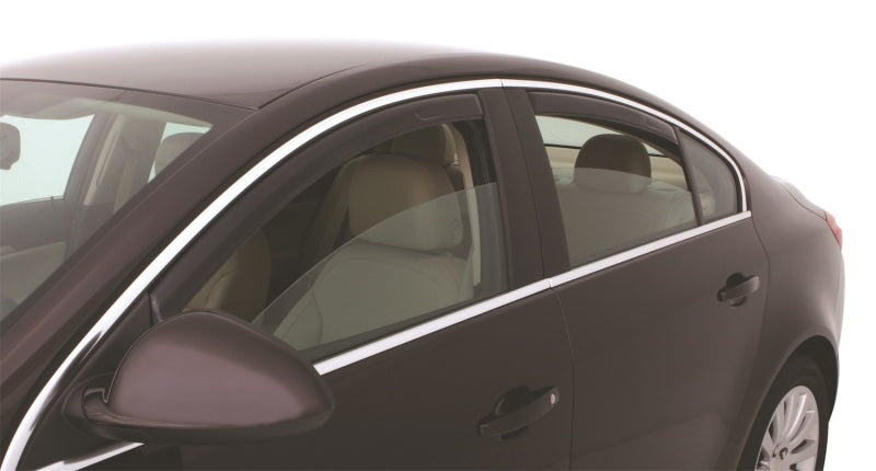 AVS 11-17 Buick Regal Ventvisor In-Channel Front & Rear Window Deflectors 4pc - Smoke-AVS-AVS194275