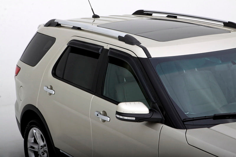 AVS 11-18 Ford Explorer Ventvisor Outside Mount Window Deflectors 4pc - Smoke-AVS-AVS94293