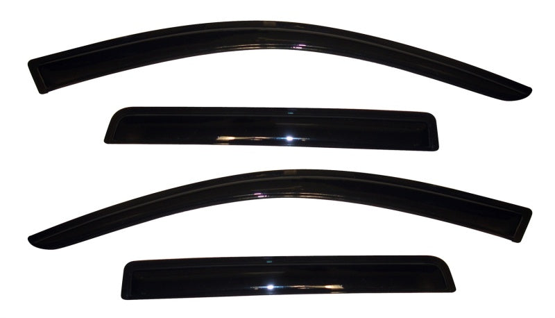AVS 11-18 Mitsubishi Outlander (Excl. Sport) Ventvisor Outside Mount Window Deflectors 4pc - Smoke-AVS-AVS94642