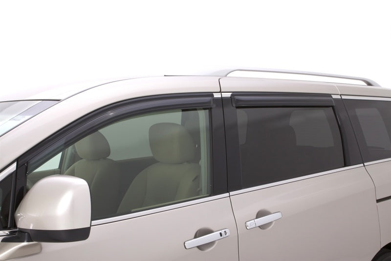 AVS 11-18 Nissan Quest Ventvisor Outside Mount Window Deflectors 4pc - Smoke-AVS-AVS94630