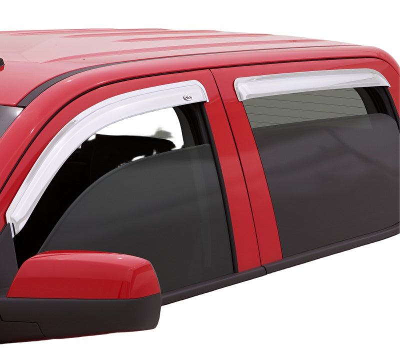 AVS 11-21 Jeep Grand Cherokee Ventvisor Outside Mount Front & Rear Window Deflectors 4pc - Chrome-AVS-AVS684252