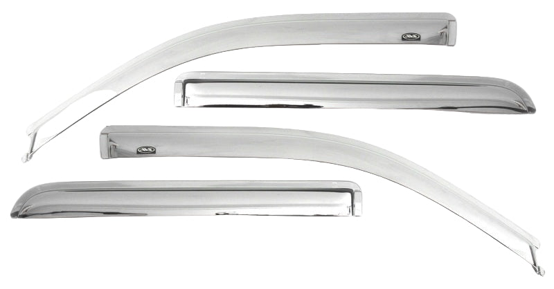 AVS 11-21 Jeep Grand Cherokee Ventvisor Outside Mount Front & Rear Window Deflectors 4pc - Chrome-AVS-AVS684252