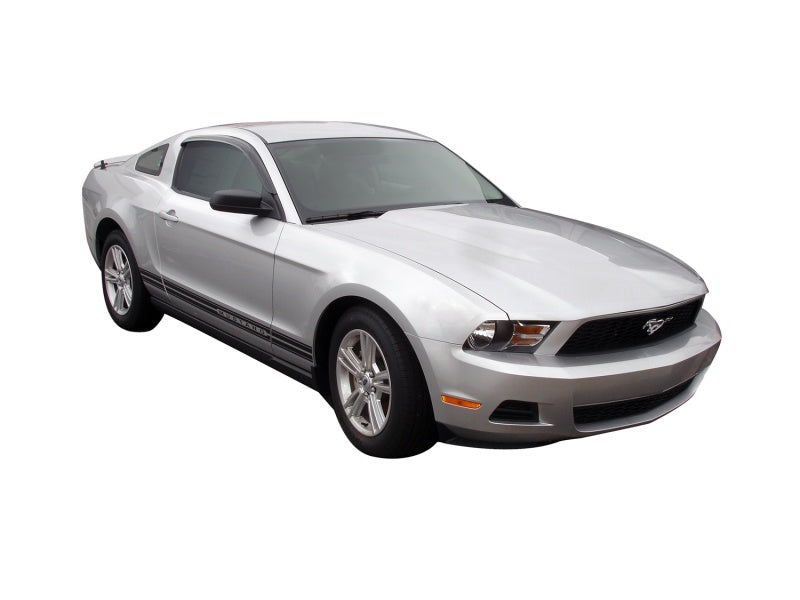 AVS 12-14 Ford Mustang Ventvisor Outside Mount Window Deflectors 2pc - Smoke-AVS-AVS92024