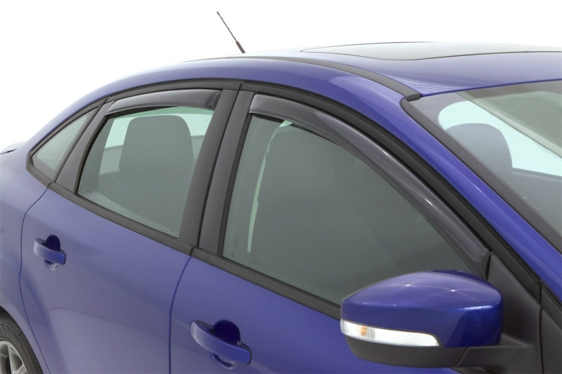 AVS 12-18 Ford Focus Ventvisor In-Channel Front & Rear Window Deflectors 4pc - Smoke-AVS-AVS194373