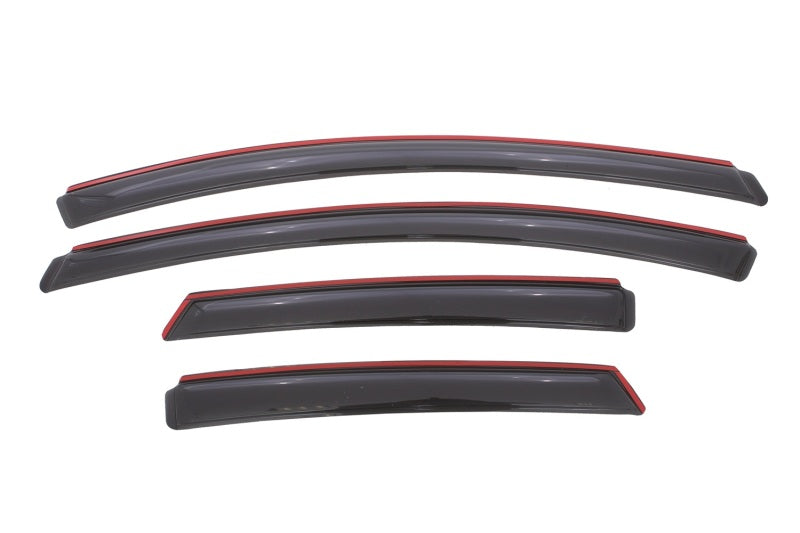 AVS 12-18 Ford Focus Ventvisor In-Channel Front & Rear Window Deflectors 4pc - Smoke-AVS-AVS194373