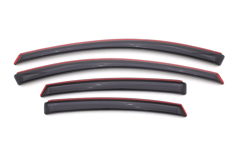 AVS 13-16 Dodge Dart Ventvisor In-Channel Front & Rear Window Deflectors 4pc - Smoke-AVS-AVS194529