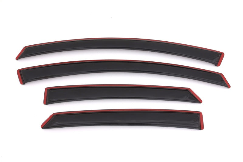 AVS 13-18 Ford Fusion Ventvisor In-Channel Front & Rear Window Deflectors 4pc - Smoke-AVS-AVS194714