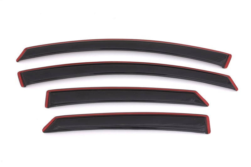 AVS 13-18 Ford Fusion Ventvisor In-Channel Front & Rear Window Deflectors 4pc - Smoke-AVS-AVS194714