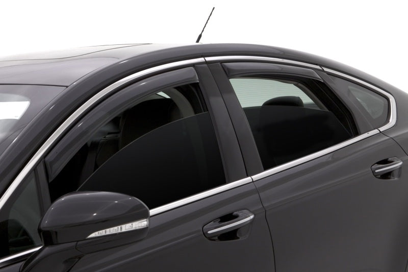 AVS 13-18 Ford Fusion Ventvisor In-Channel Front & Rear Window Deflectors 4pc - Smoke-AVS-AVS194714