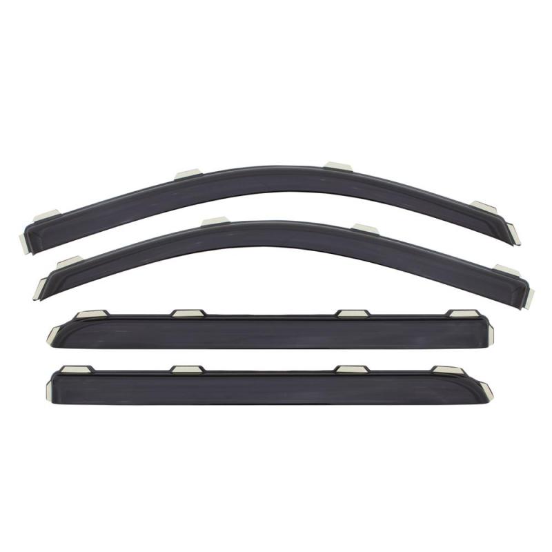 AVS 13-18 Nissan Pathfinder Ventvisor In-Channel Front & Rear Window Deflectors 4pc - Smoke - Black Ops Auto Works