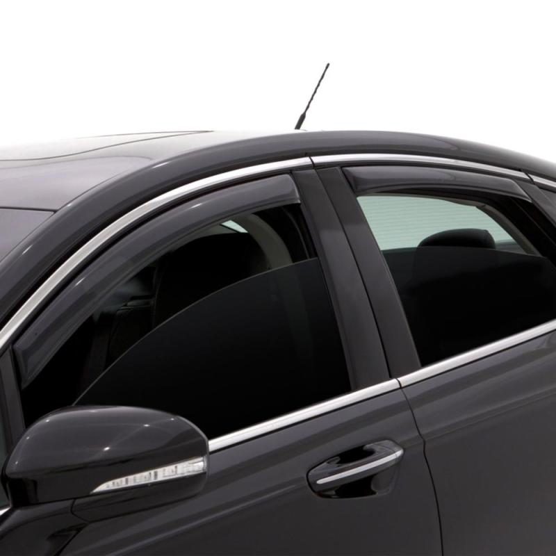 AVS 14-17 Nissan Rogue (Excl. Sport Model) Ventvisor Front & Rear Window Deflectors 4pc - Smoke-AVS-AVS194827