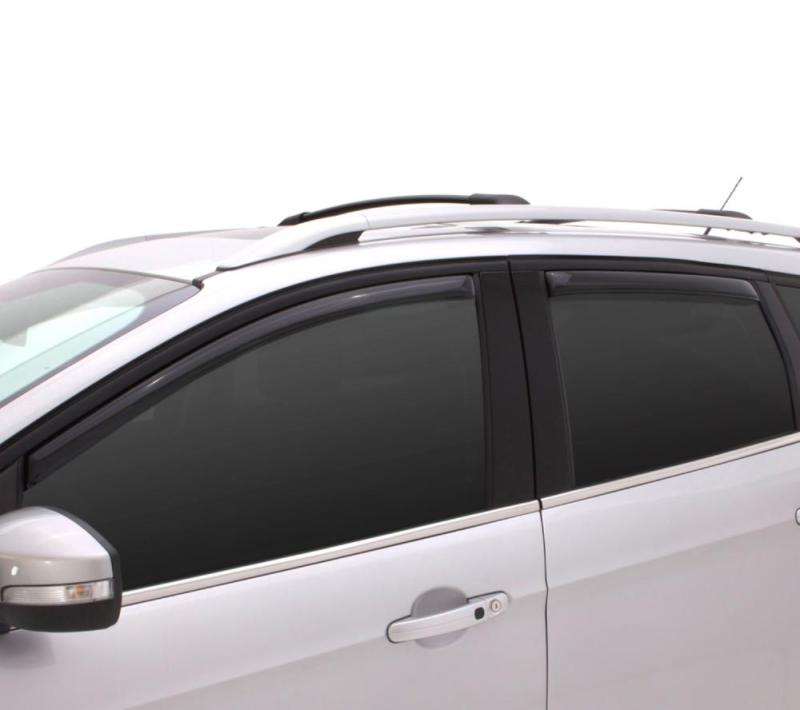 AVS 14-17 Nissan Rogue (Excl. Sport Model) Ventvisor Front & Rear Window Deflectors 4pc - Smoke-AVS-AVS194827