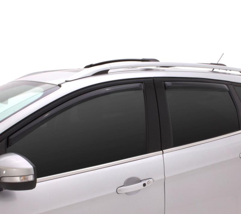 AVS 14-17 Nissan Rogue (Excl. Sport Model) Ventvisor Front & Rear Window Deflectors 4pc - Smoke-AVS-AVS194827