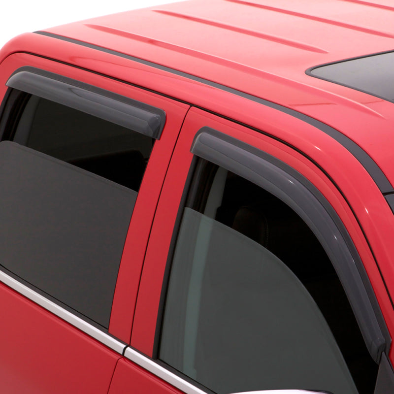 AVS 14-18 Kia Forte Ventvisor Outside Mount Window Deflectors 4pc - Smoke-AVS-AVS94544