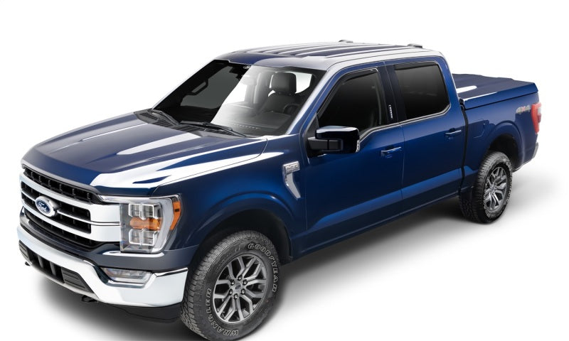 AVS 15-18 Ford F-150 Supercrew Ventvisor In-Channel Front & Rear Window Deflectors 4pc - Smoke-AVS-AVS194975